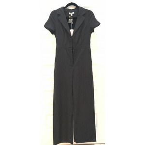 Wild Honey Pinstripe Wide Leg Jumpsuit NWT